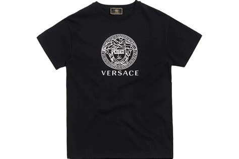 kith x versace medusa tee black|Versace x kith.